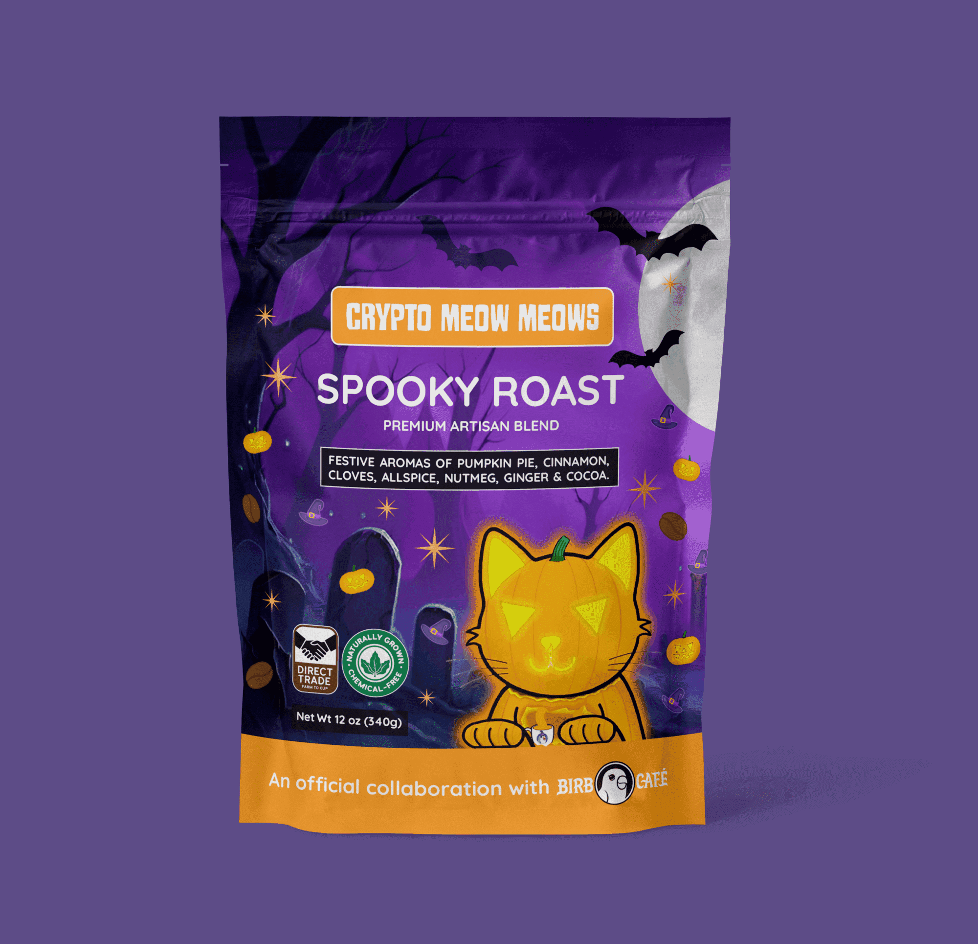 Crypto Meow Meow Spooky Roast – Limited Edition