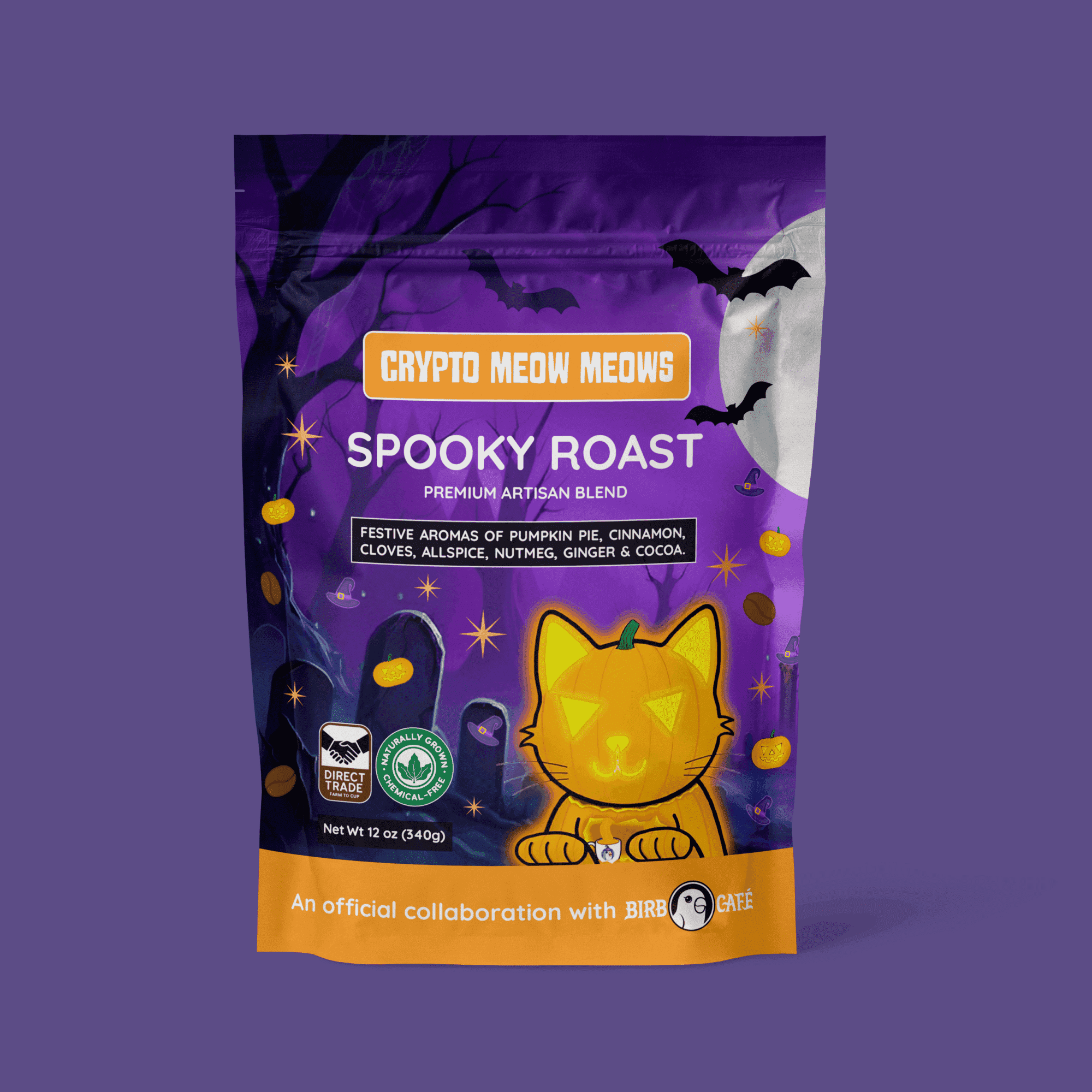 Crypto Meow Meow Spooky Roast – Limited Edition